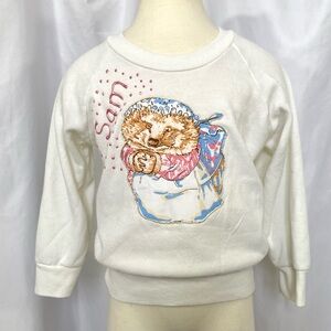 Little Girl’s Vintage 90’s Beatrix Potter Mrs. Tiggy-Winkle Sweatshirt 3T